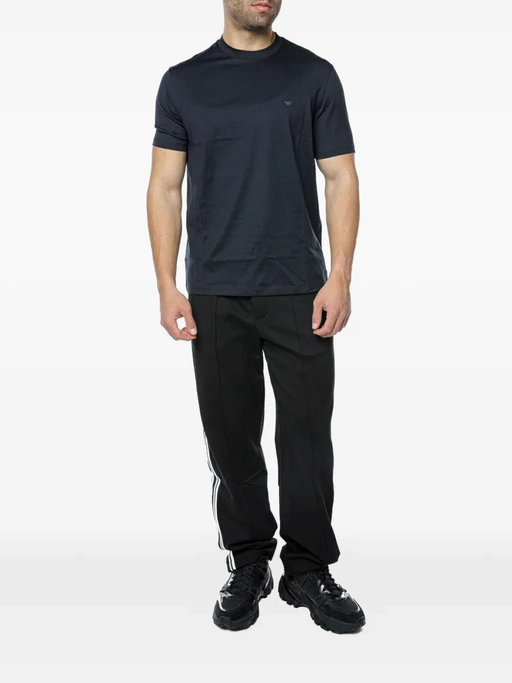 Emporio Armani T-shirt met logodetail Blauw