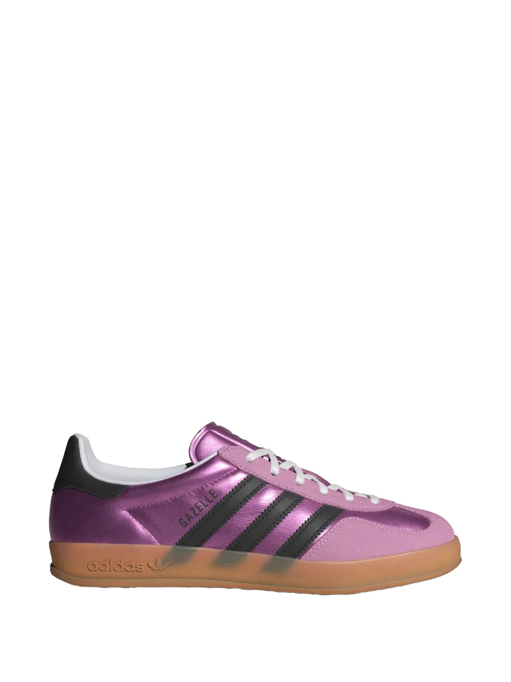 Adidas Gazelle Indoor metallic-finish sneakers Paars
