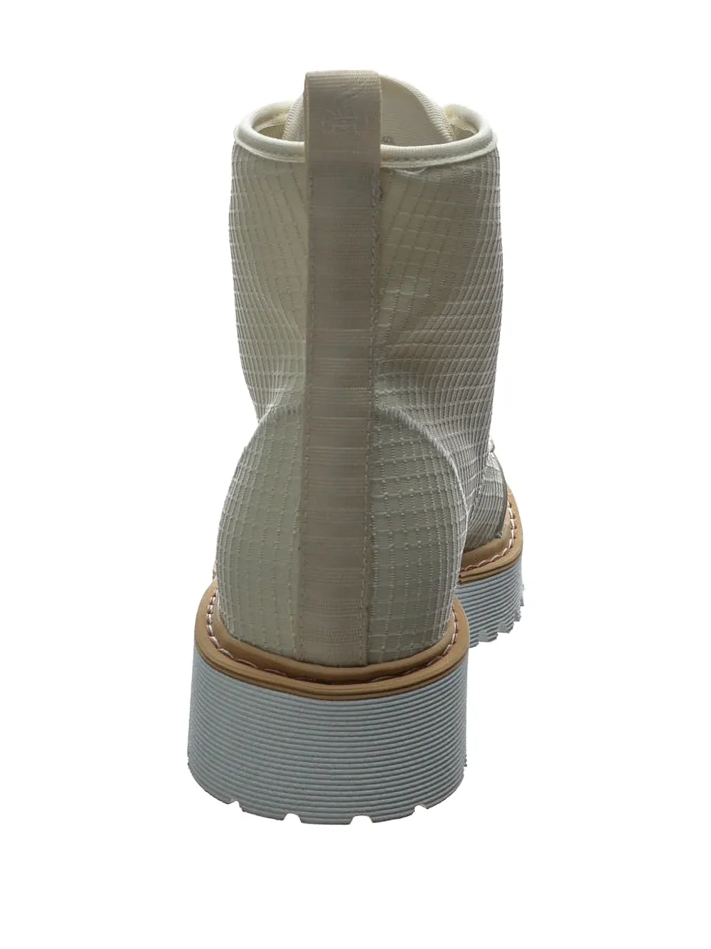 Hogan lace-up combat boots Beige