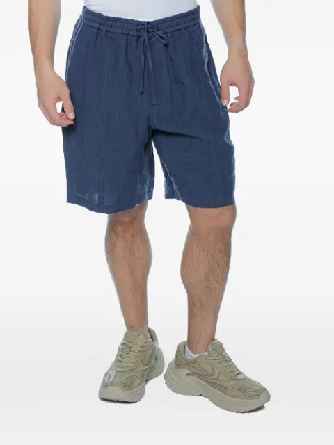 Emporio Armani flax drawstring shorts