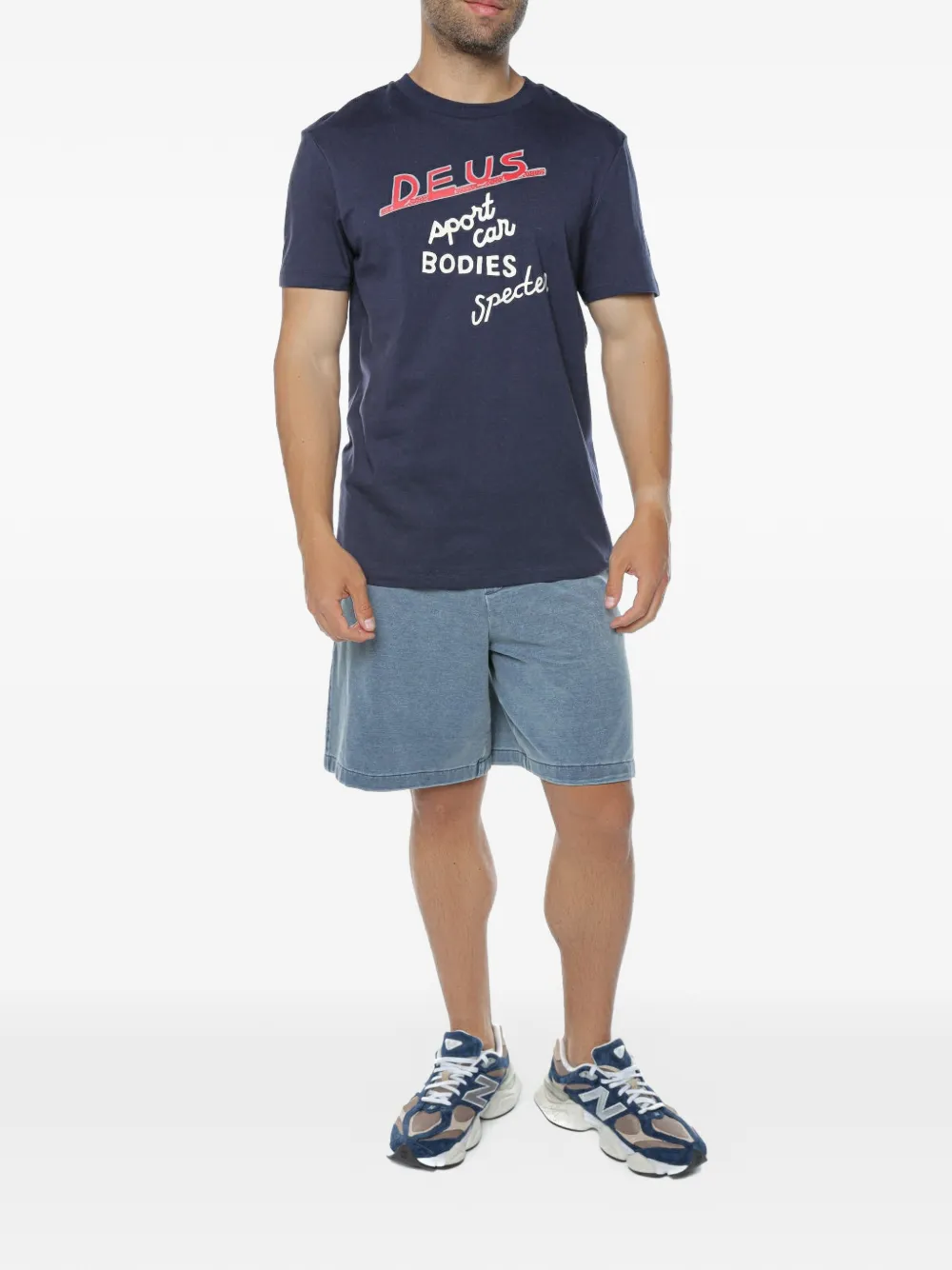Armani Exchange Shorts met elastische tailleband Blauw