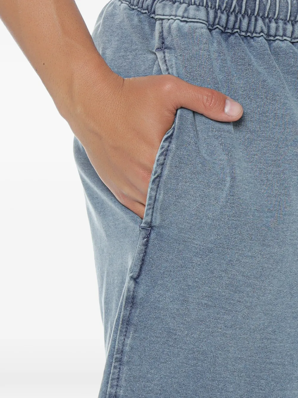 Armani Exchange Shorts met elastische tailleband Blauw