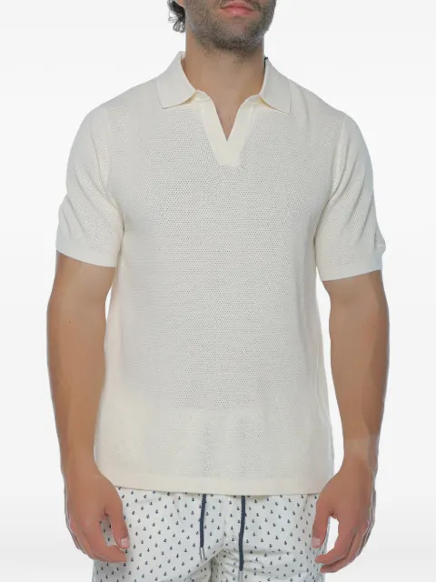MC2 Saint Barth Sloan mesh-texture V-neck T-shirt