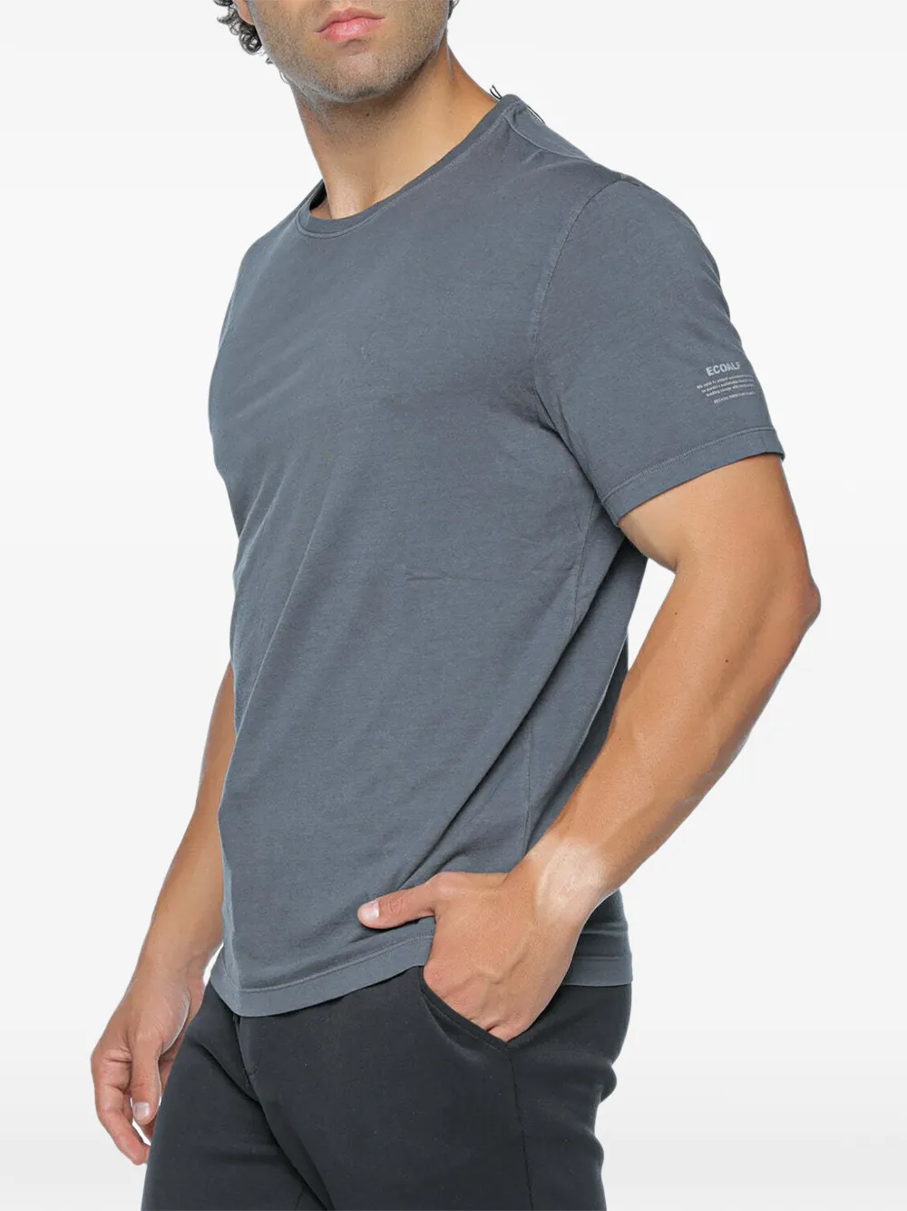 Ecoalf T-shirt met logoprint Blauw