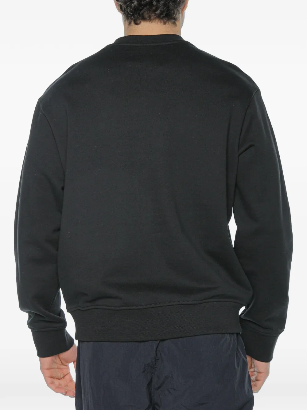 Armani Exchange Sweater met logoprint Zwart