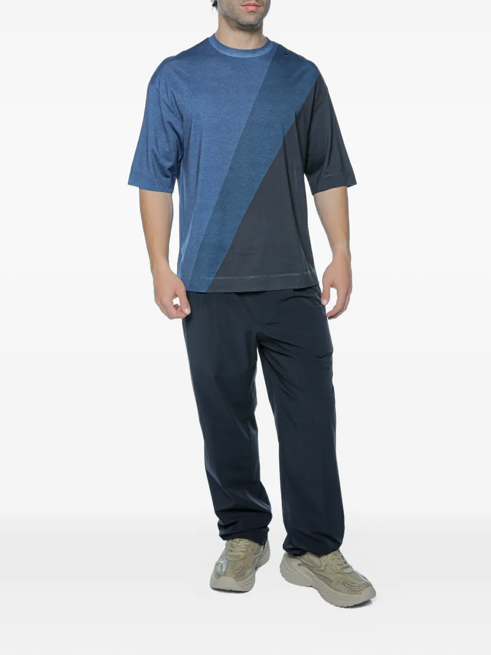 Emporio Armani Straight broek Zwart
