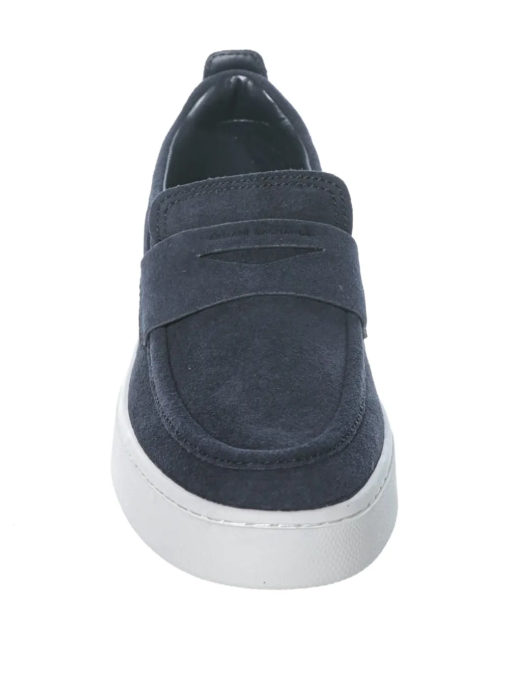 Armani Exchange Suède loafers Blauw