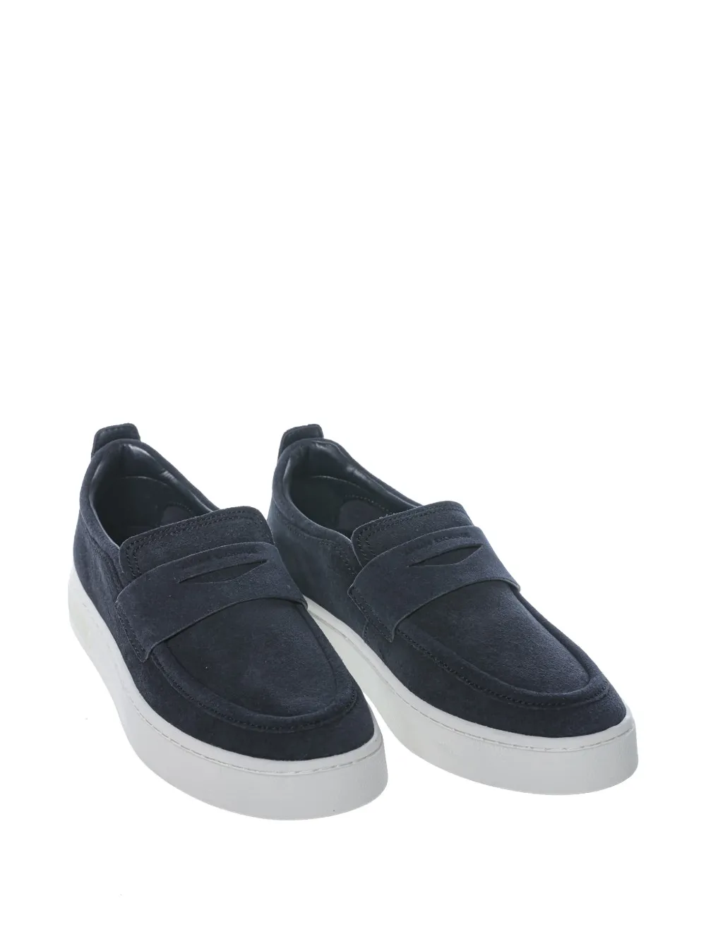 Armani Exchange Suède loafers Blauw