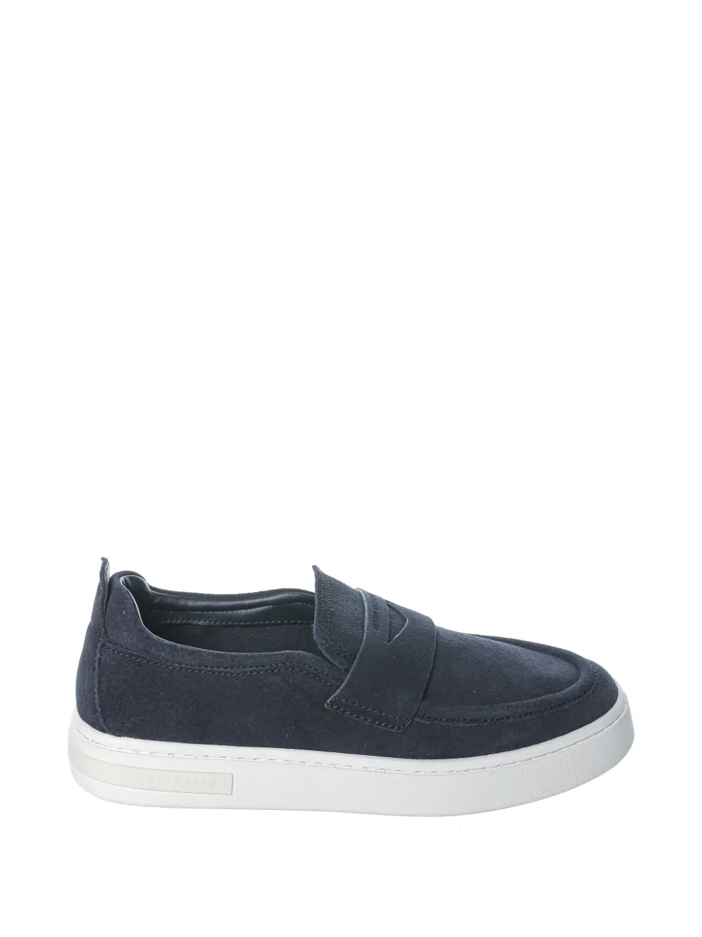 Armani Exchange suede penny loafers - Blau
