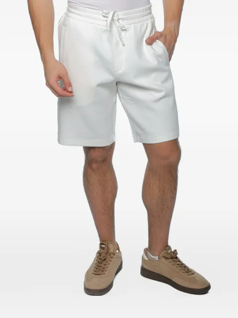 Armani Exchange logo-print drawstring track shorts