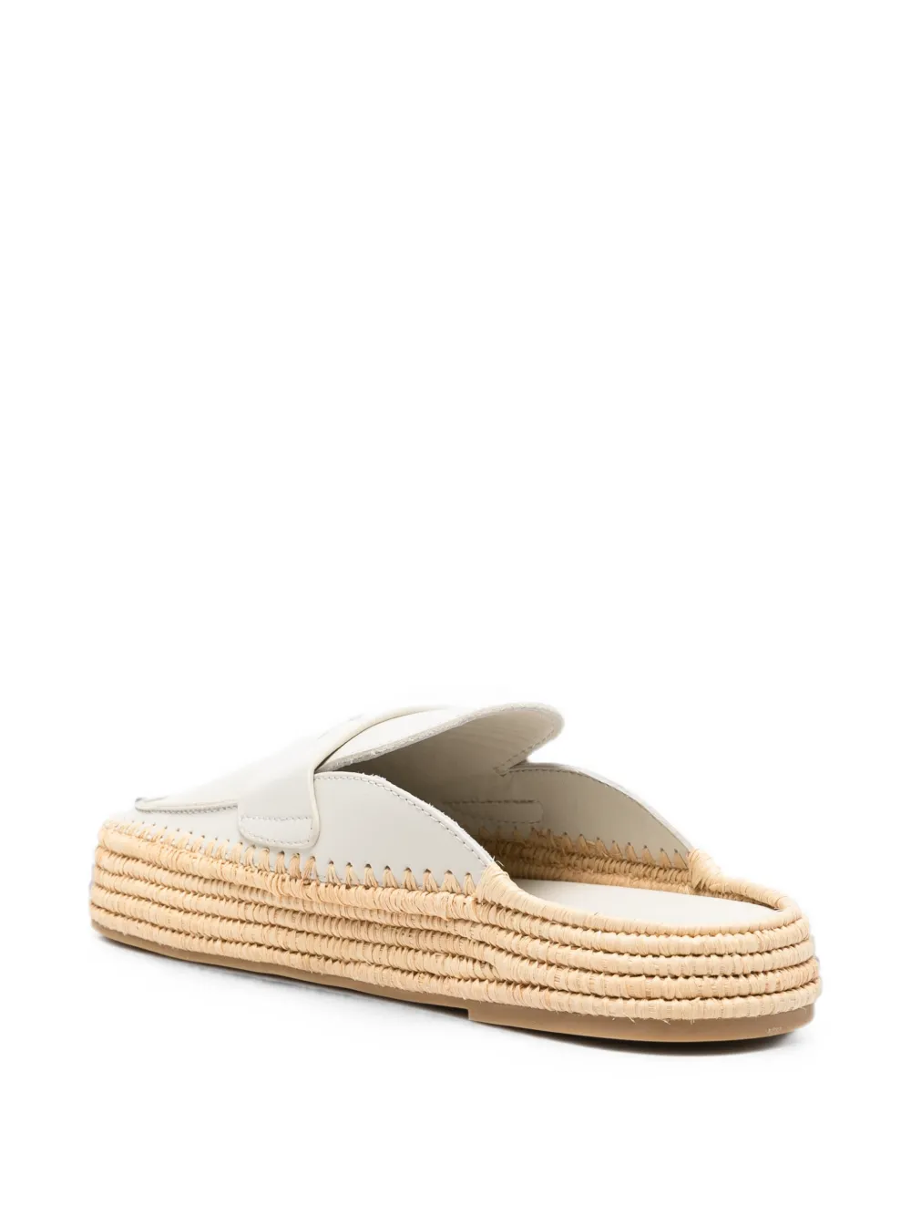Paloma Barceló Belinda leather mules Beige