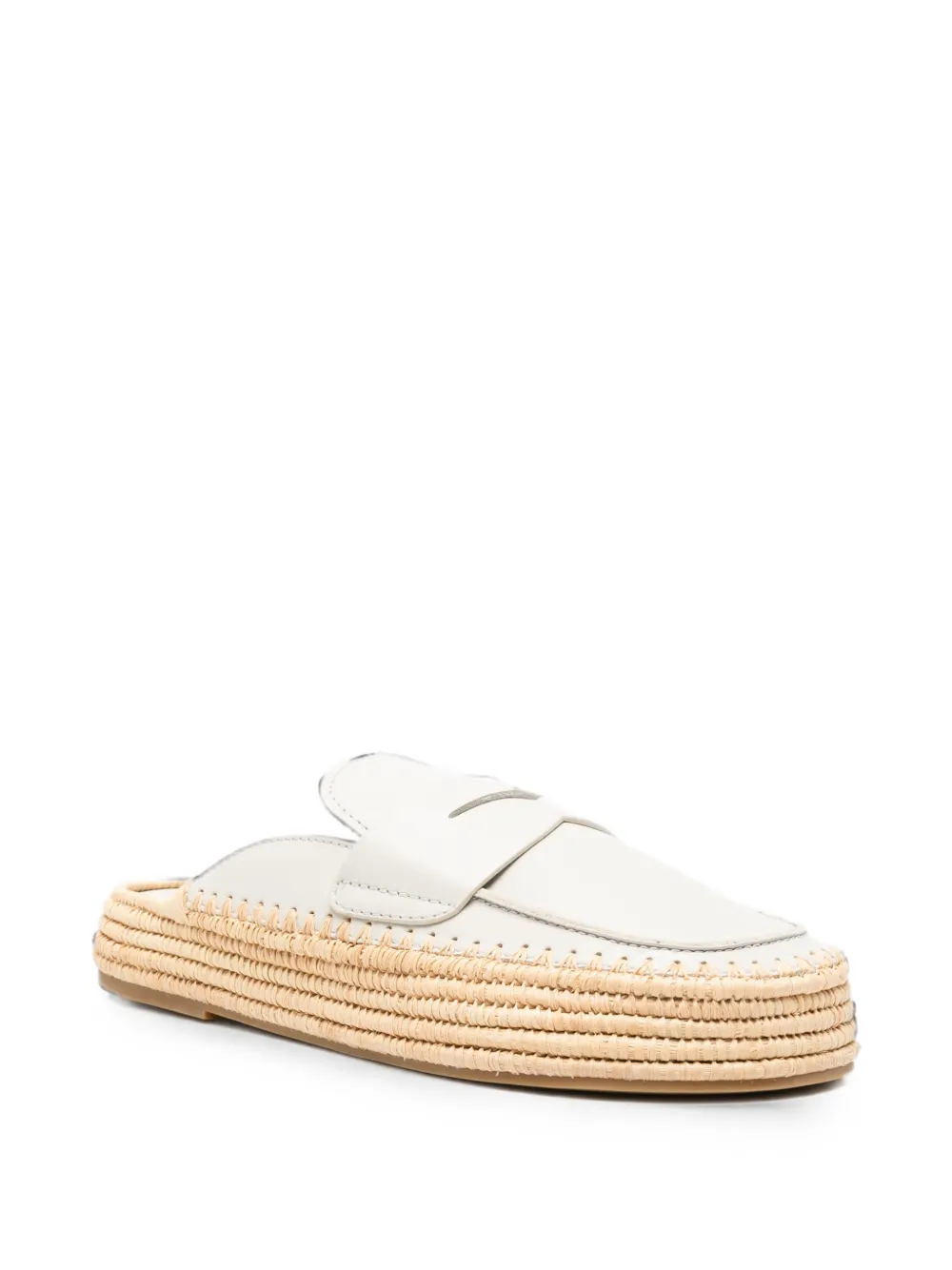 Paloma Barceló Belinda leather mules Beige