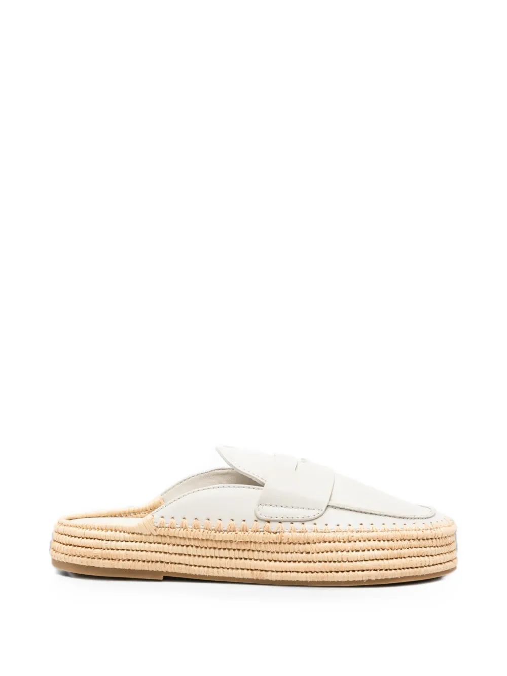 Paloma Barceló Belinda leather mules Beige