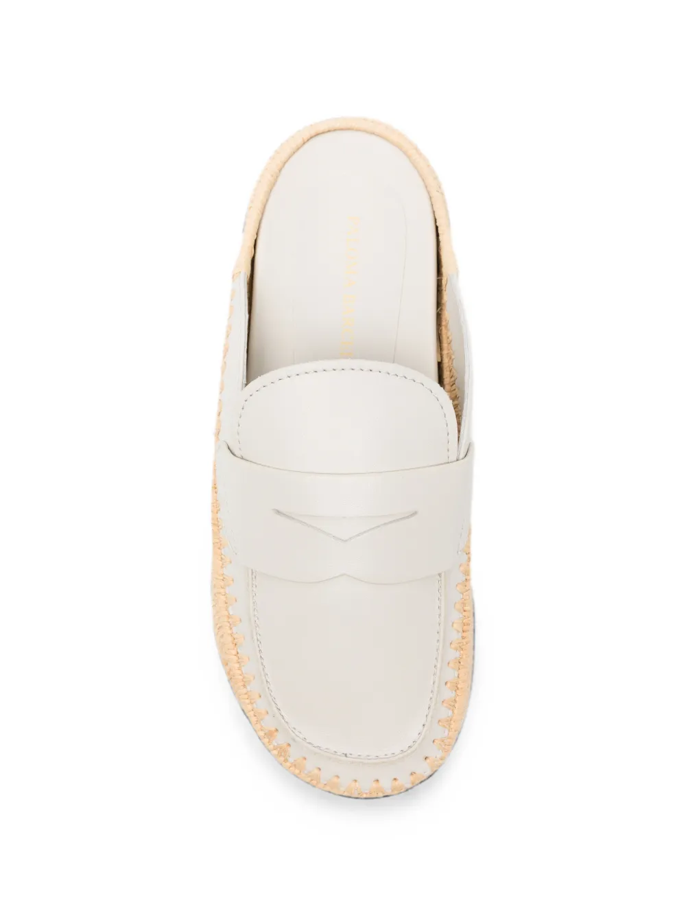 Paloma Barceló Belinda leather mules Beige