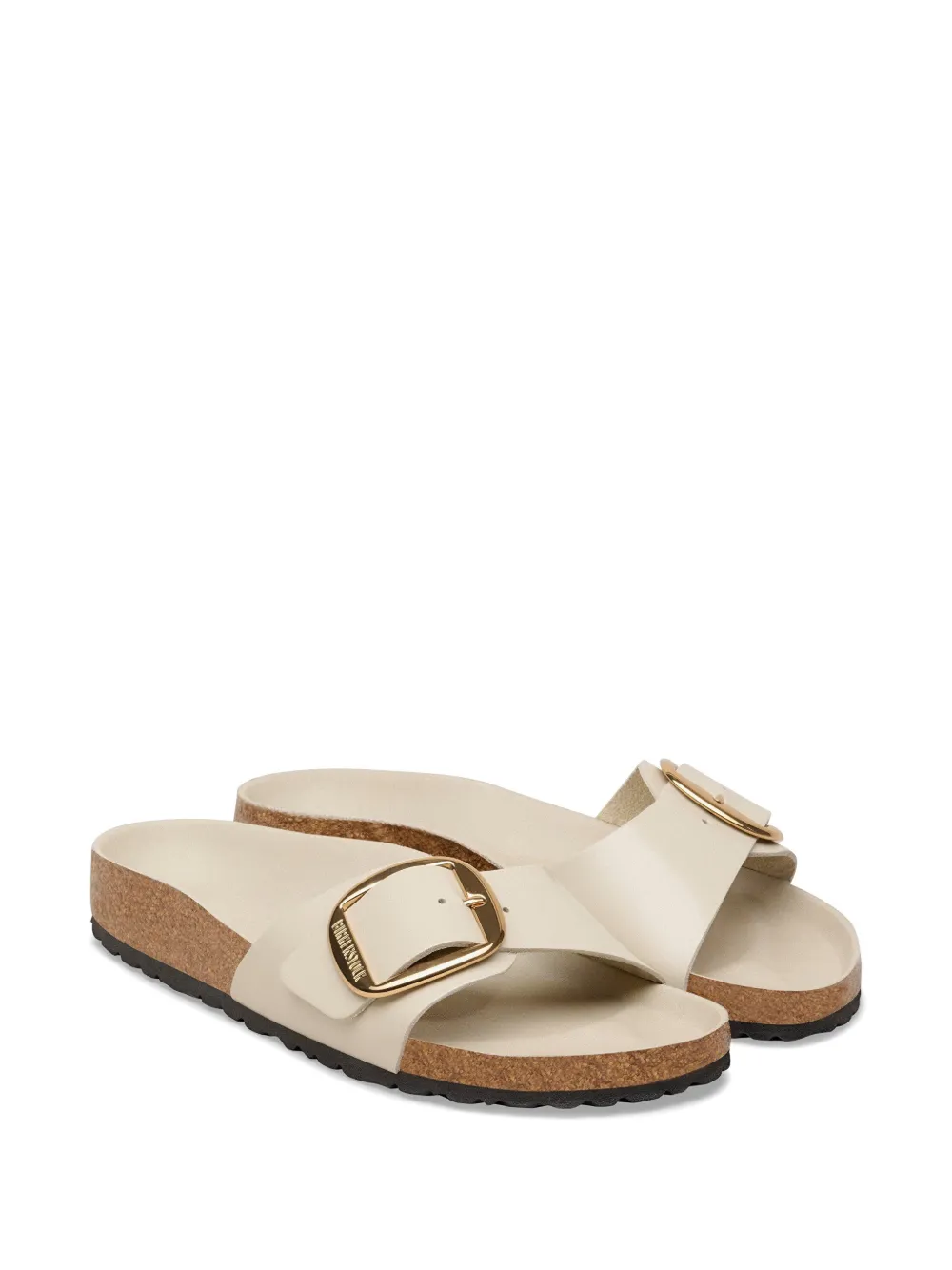 Birkenstock Madrid sandalen met gesp Beige
