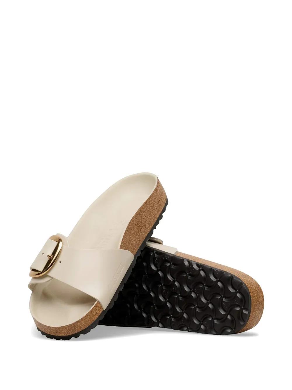 Birkenstock Madrid sandalen met gesp Beige