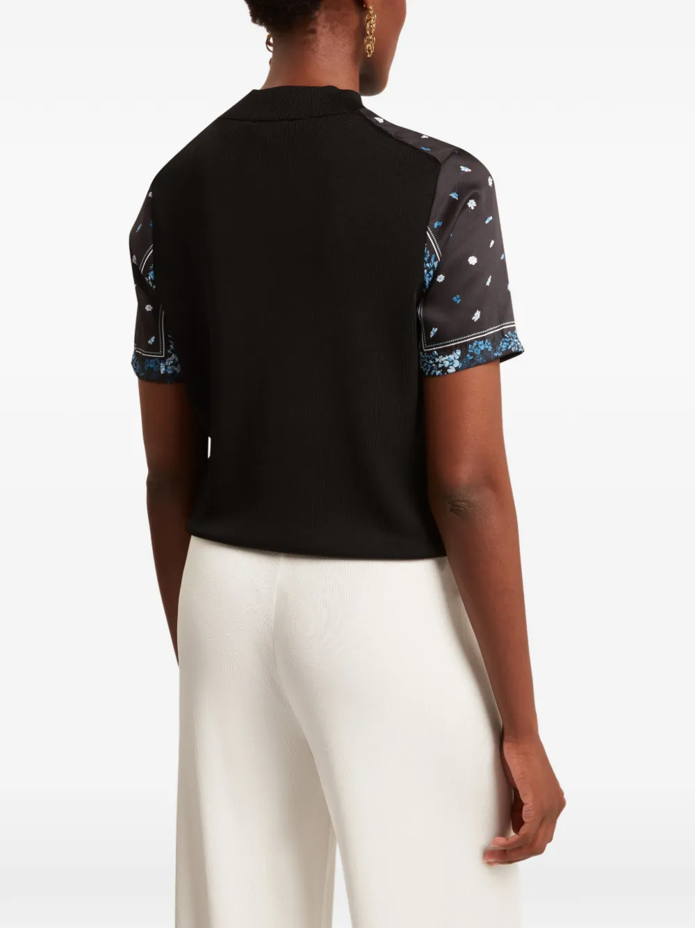 Ted Baker Almaaz T-shirt met bloemenprint Zwart