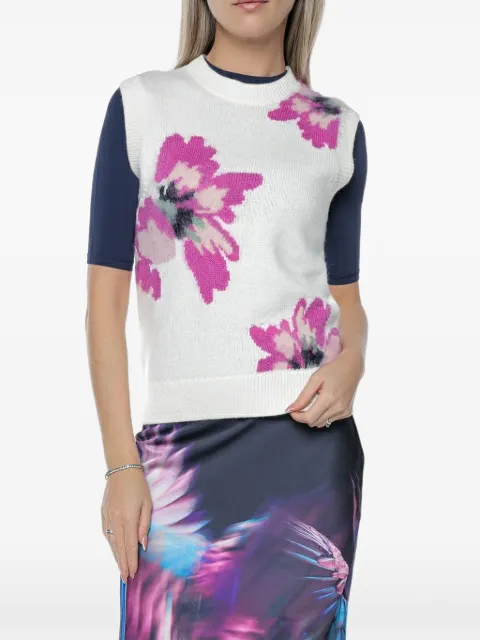 Ted Baker Selenha intarsia-knit floral top