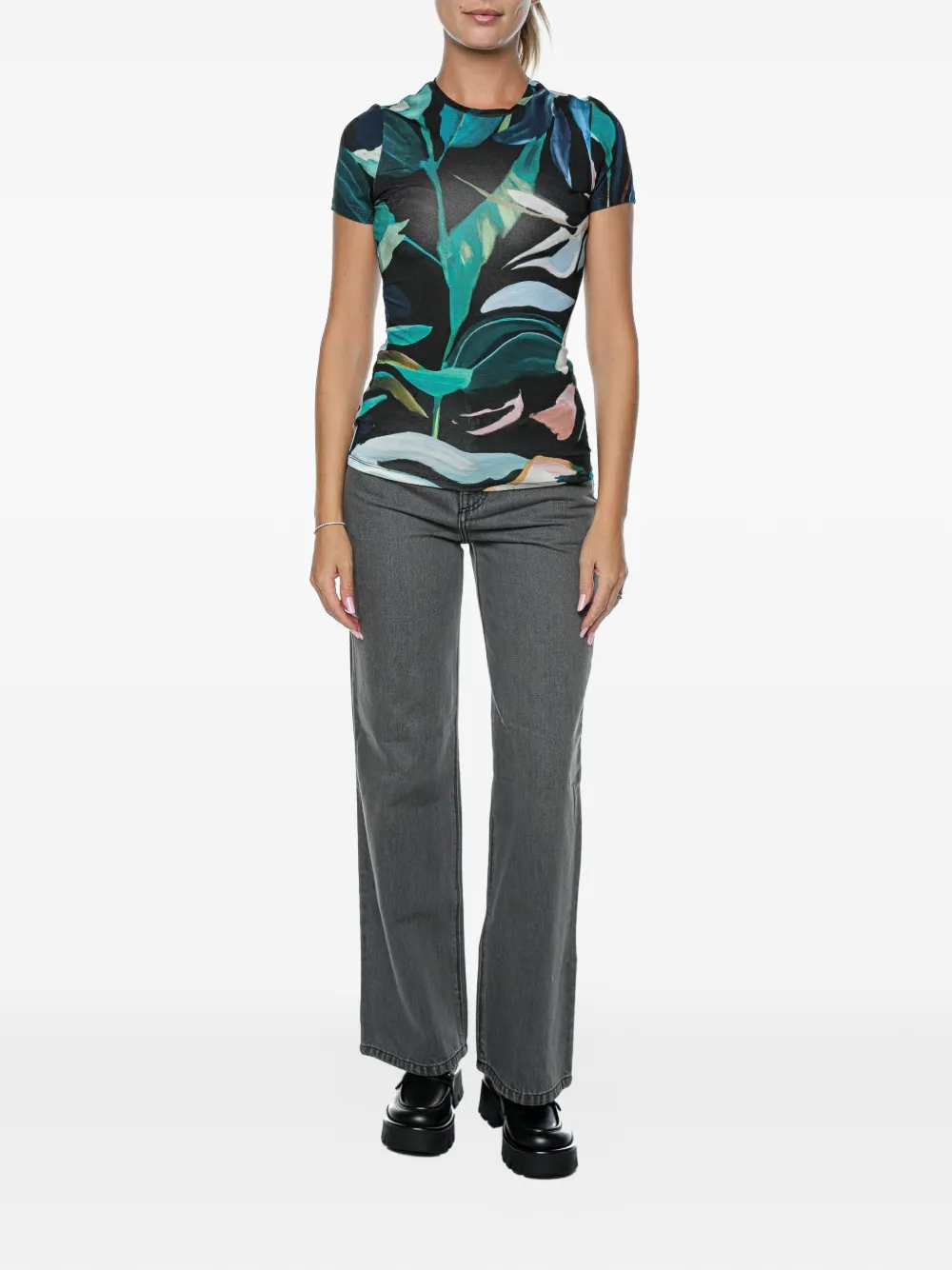 Ted Baker Hailey T-shirt met bloemenprint Zwart