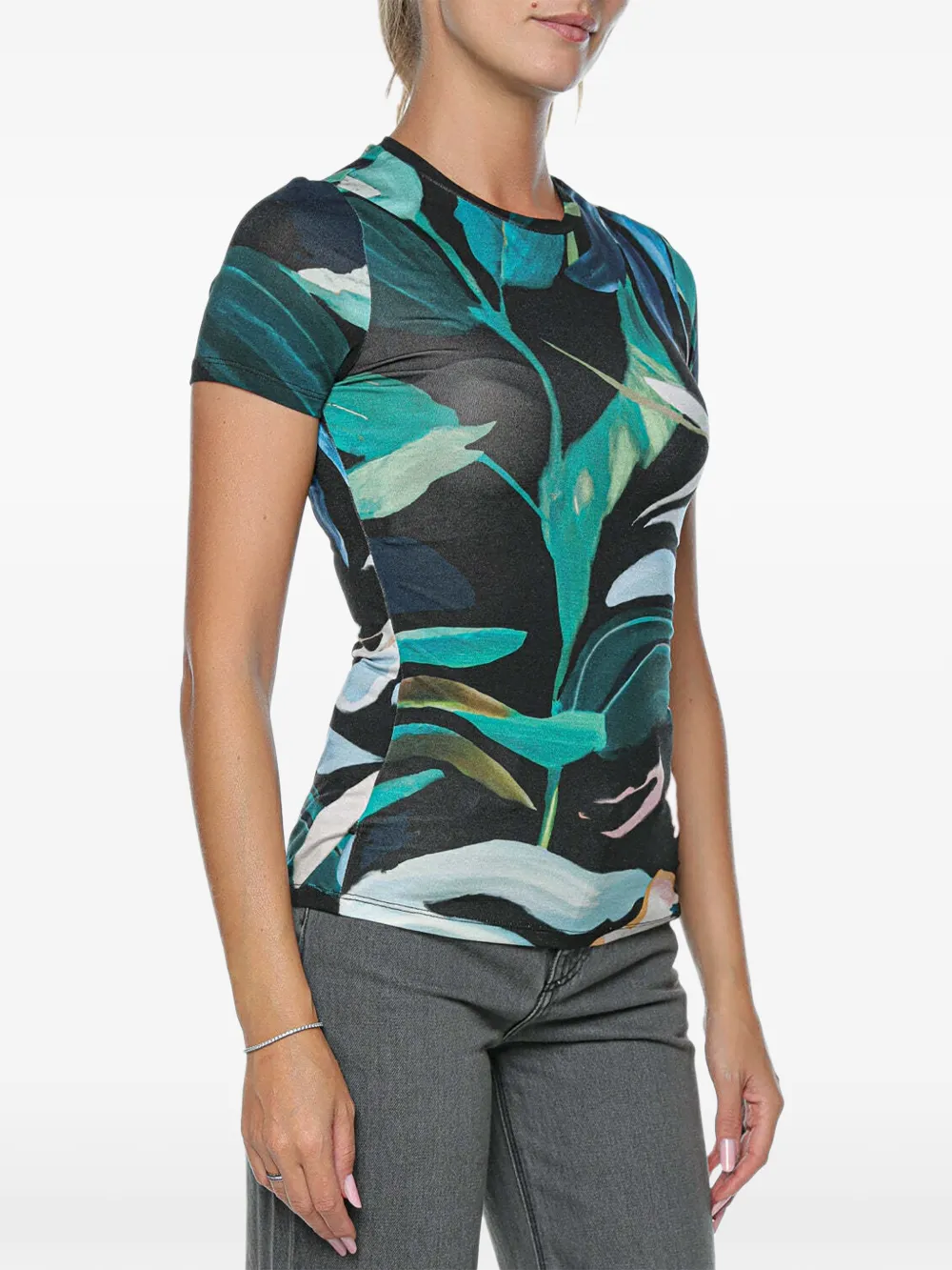 Ted Baker Hailey T-shirt met bloemenprint Zwart