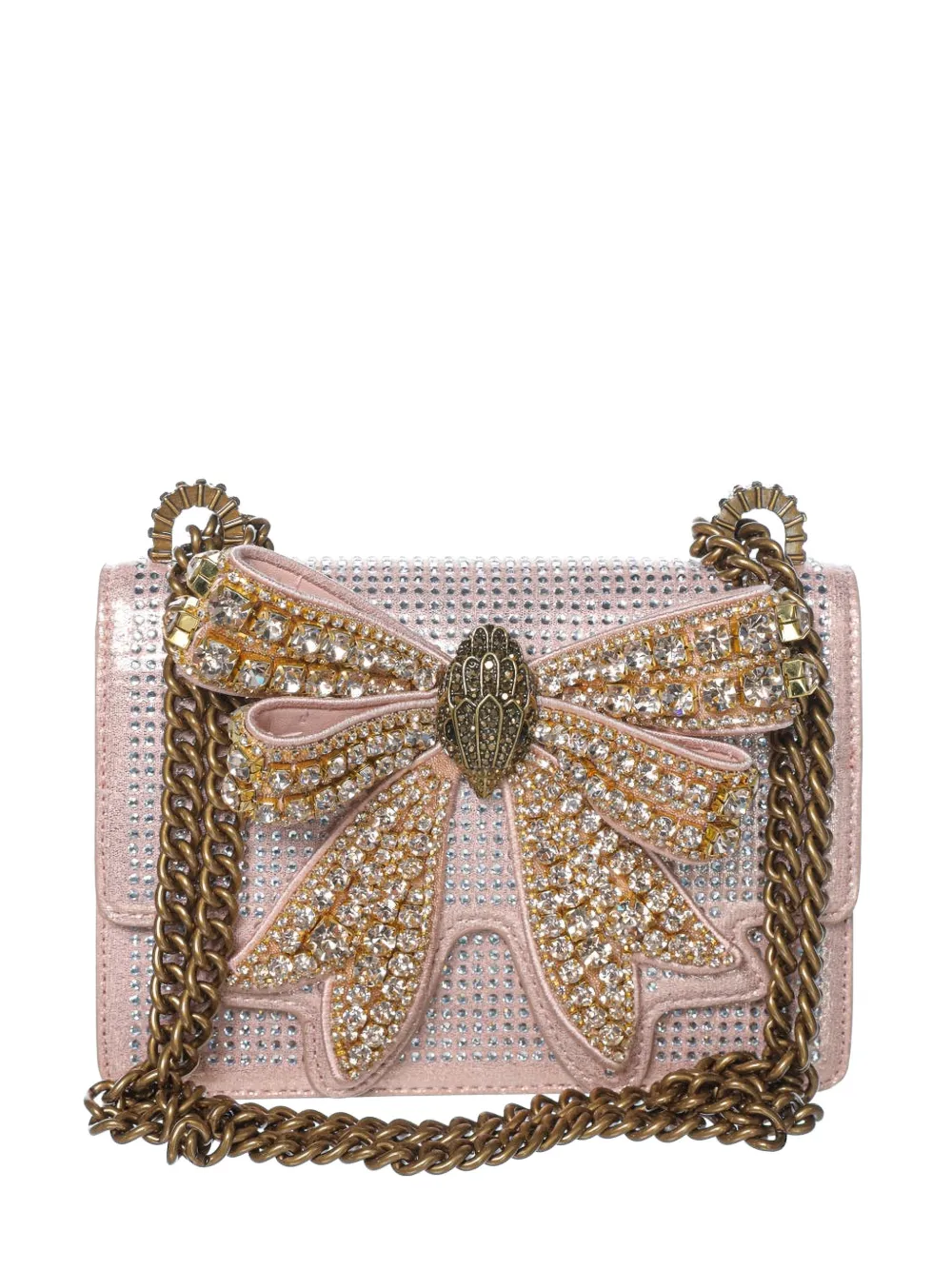 Kurt Geiger small Shoreditch crystal-embellished cross body bag - Rosa