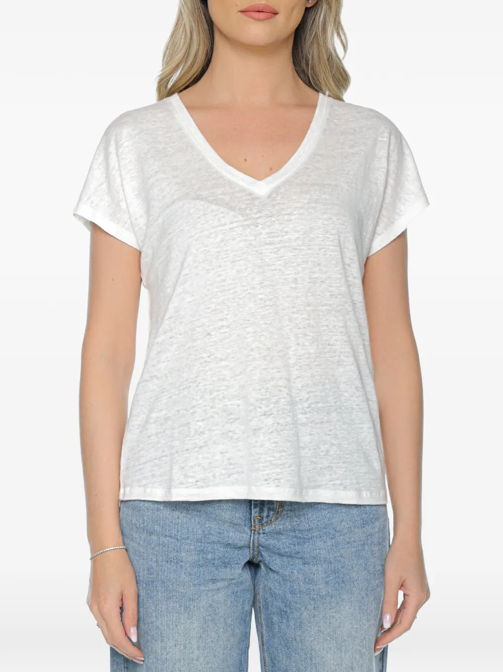 Ecoalf Arendal V-neck T-shirt - Bianco