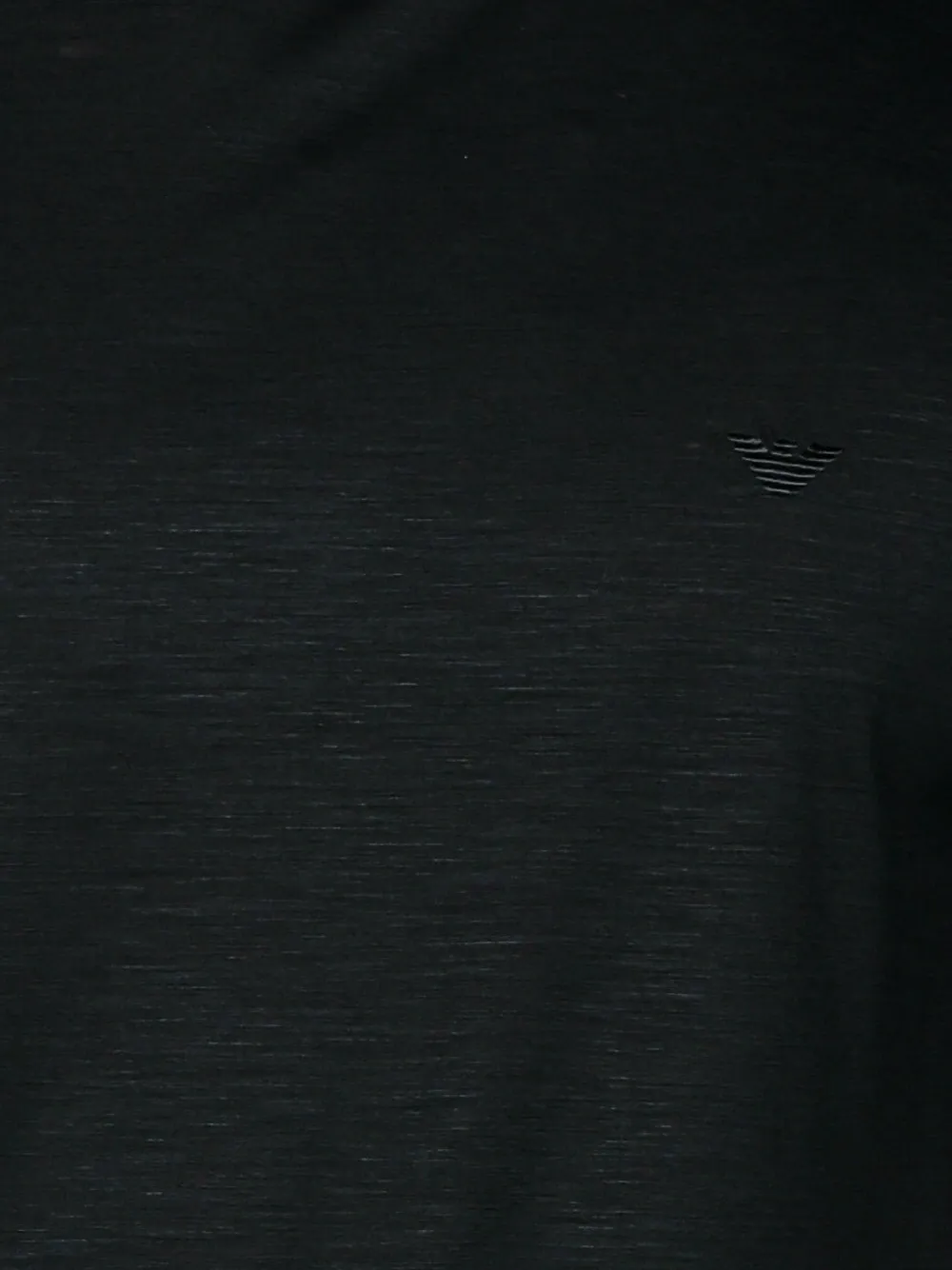 Emporio Armani Wollen T-shirt met geborduurd logo Zwart