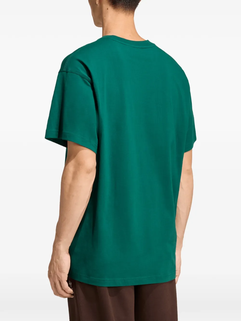 adidas T-shirt met geborduurd logo Groen