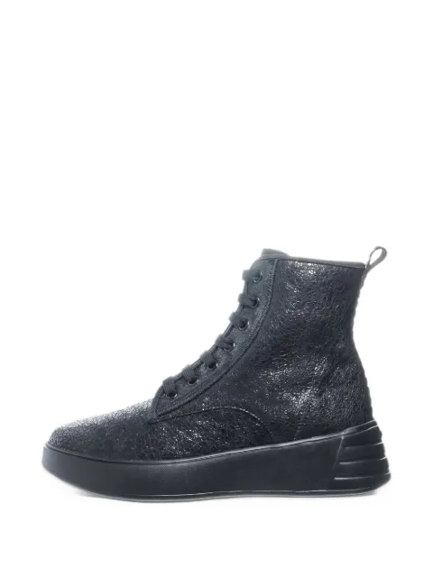 Hogan Rebel cracked-effect boots