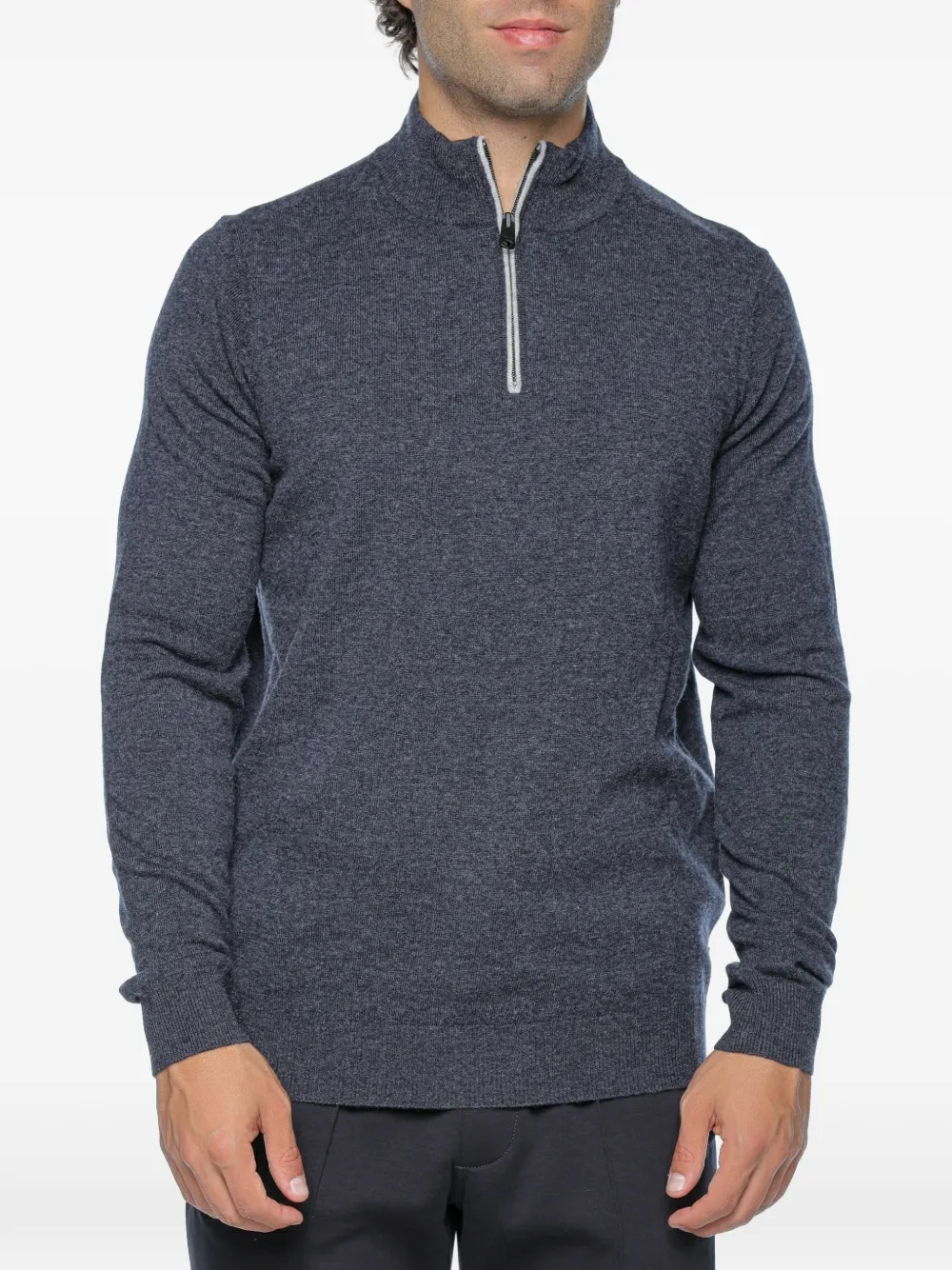 Ecoalf Larch quarter-zip sweater - Blu