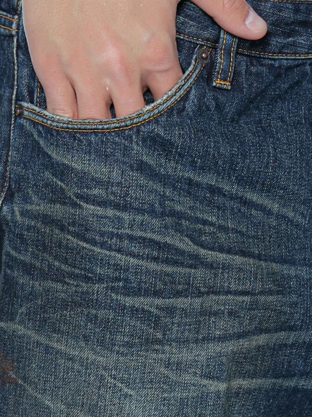 Emporio Armani J22 jeans met vervaagd effect Blauw