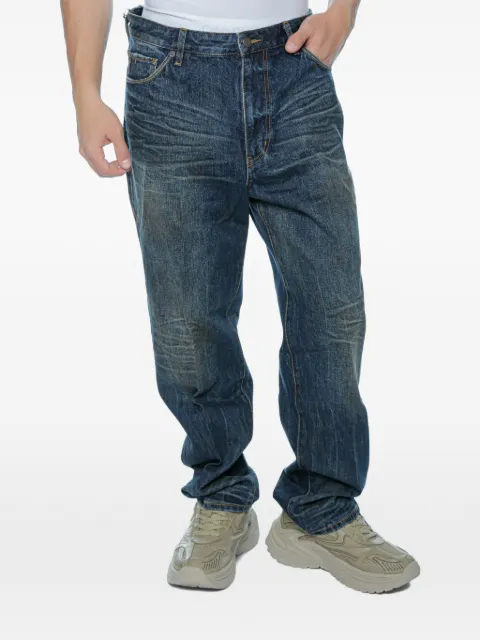 Emporio Armani J22 whiskered faded jeans