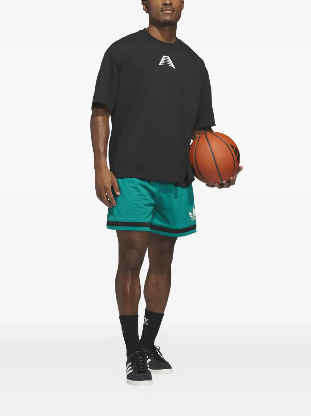adidas Shorts met logodetail Groen