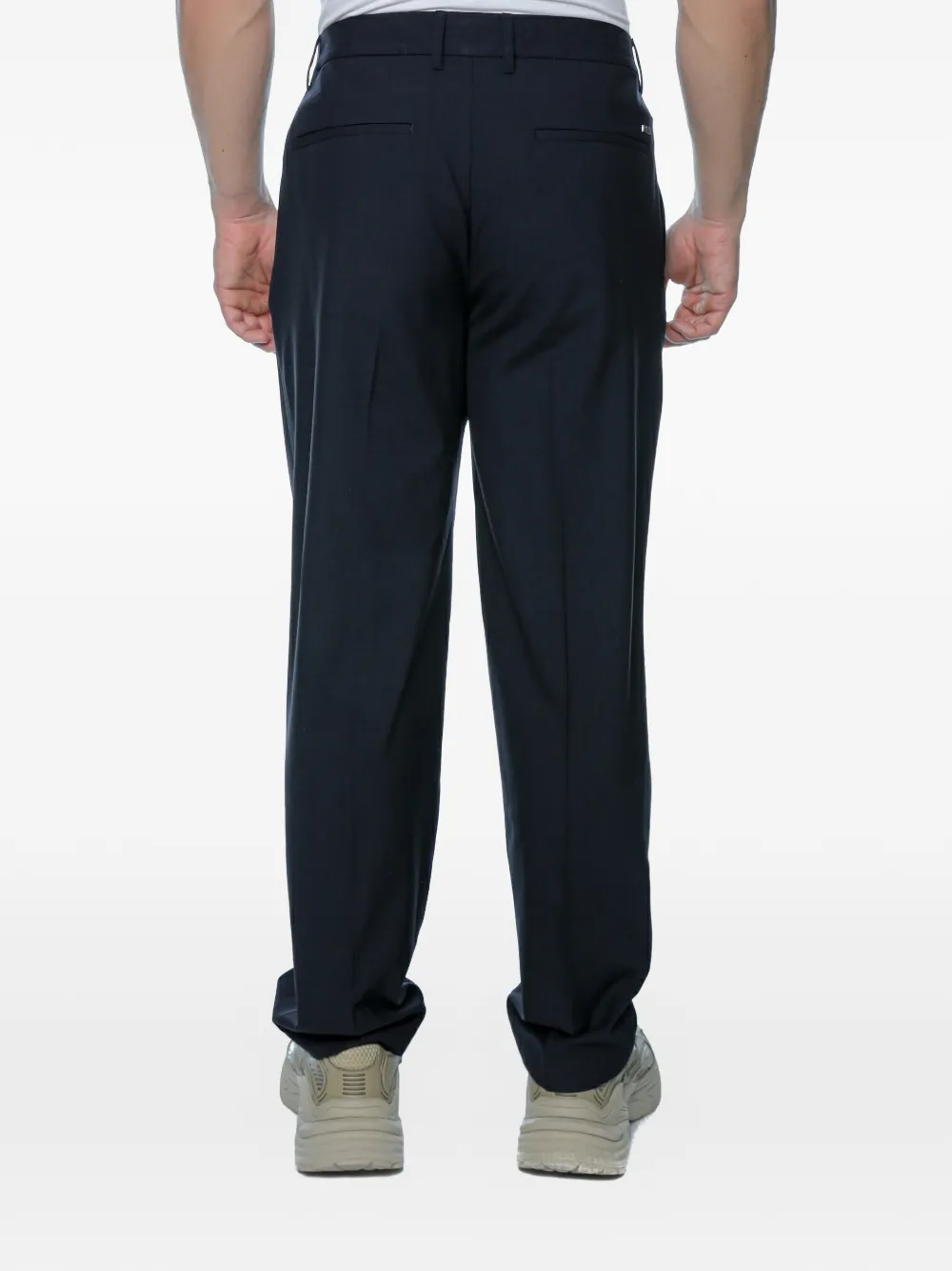 Emporio Armani Straight plooibroek Zwart