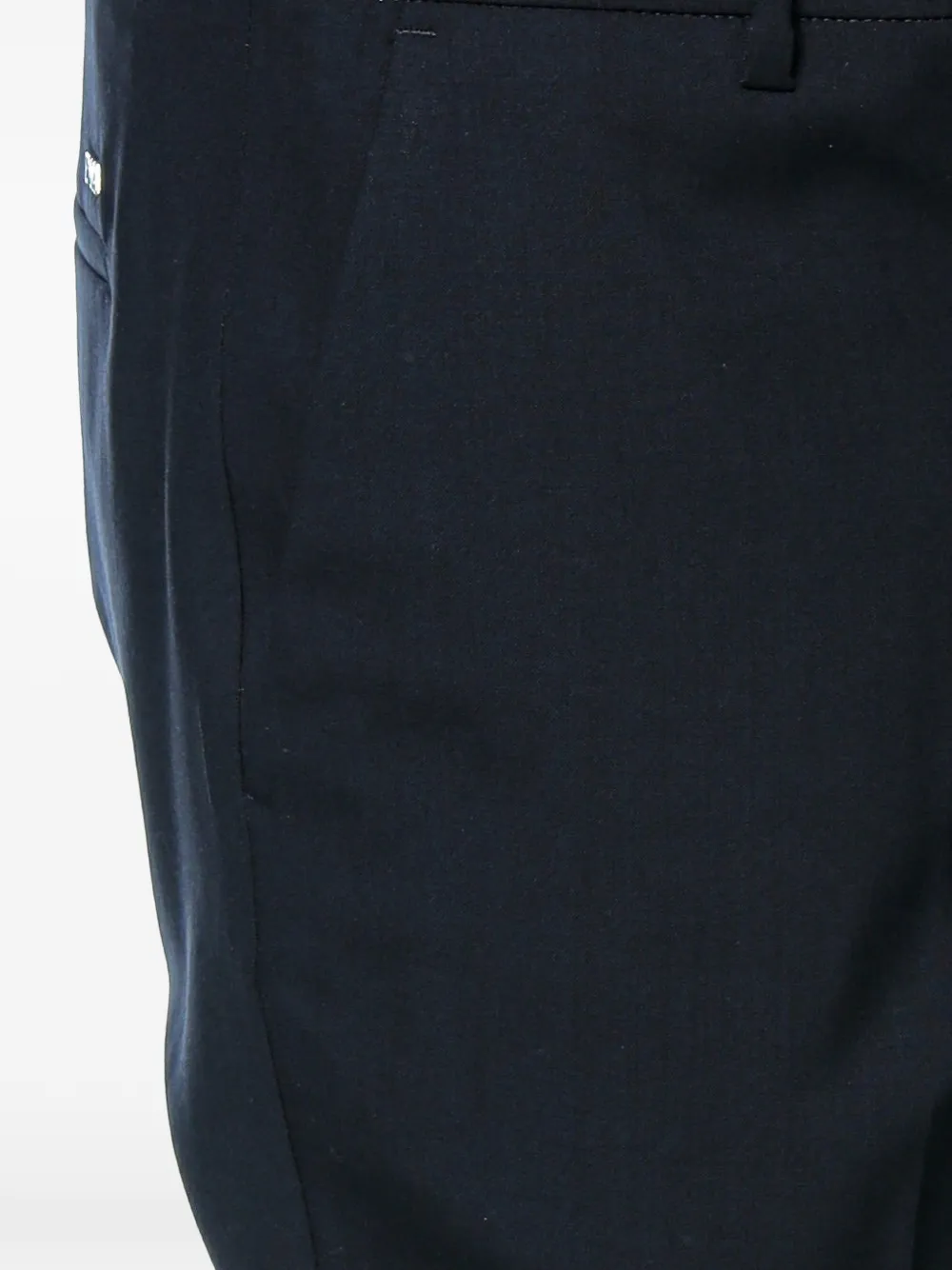Emporio Armani Straight plooibroek Zwart