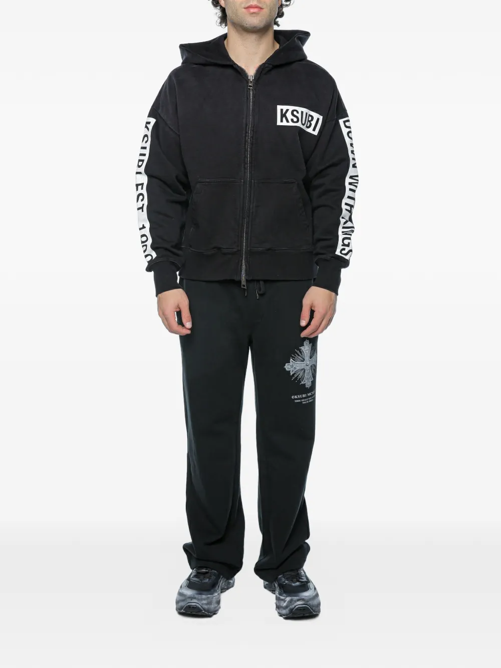 Ksubi Kings Halen hoodie met rits Grijs