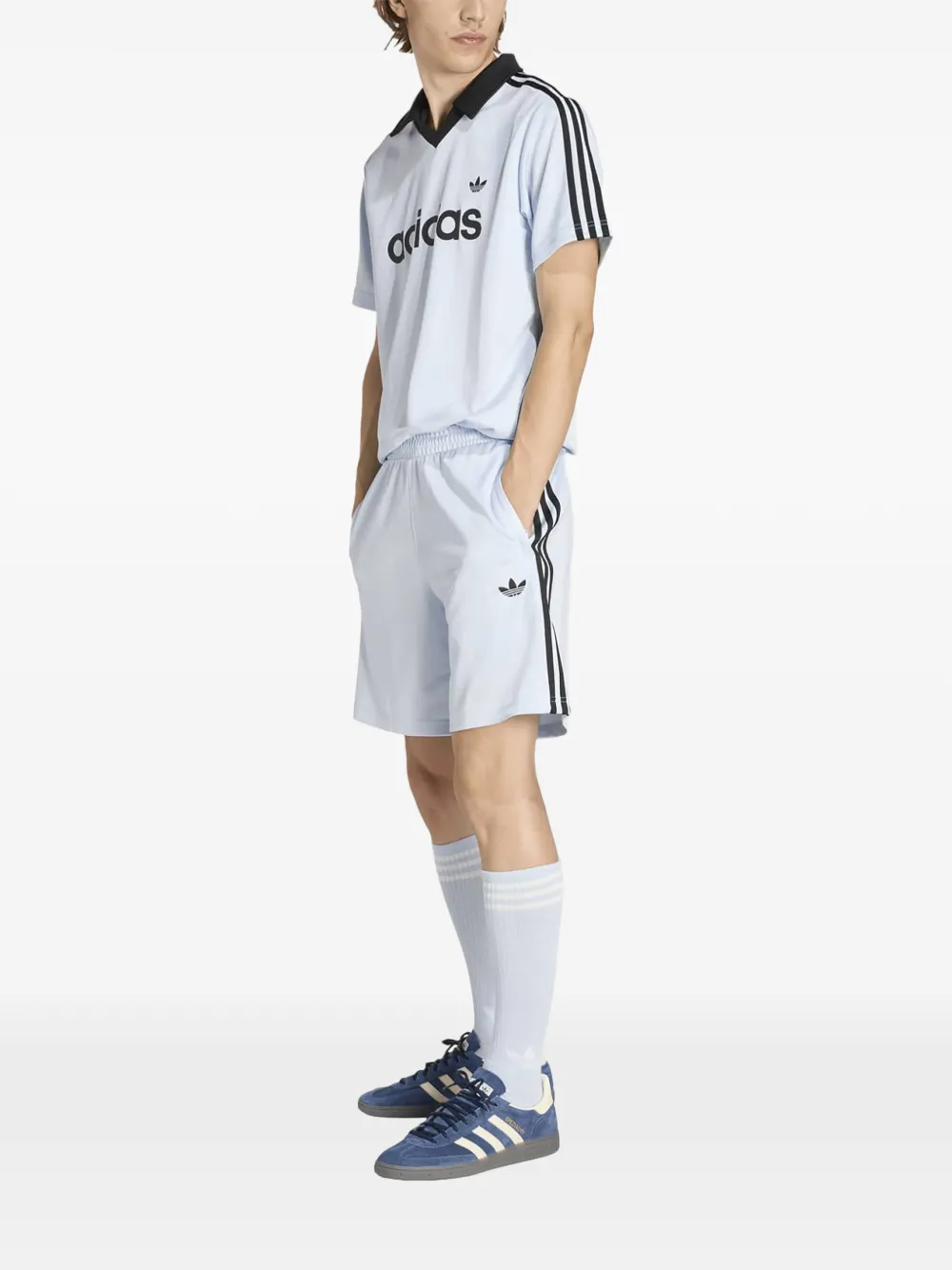 adidas Loose Engineered shorts met logoprint Blauw