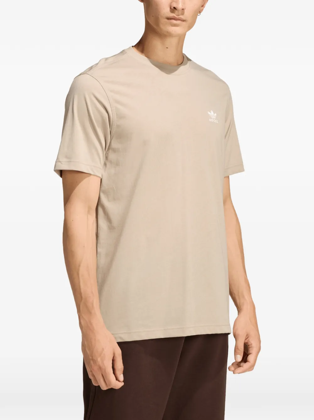 adidas Trefoil logo-embroidered T-shirt - Toni neutri