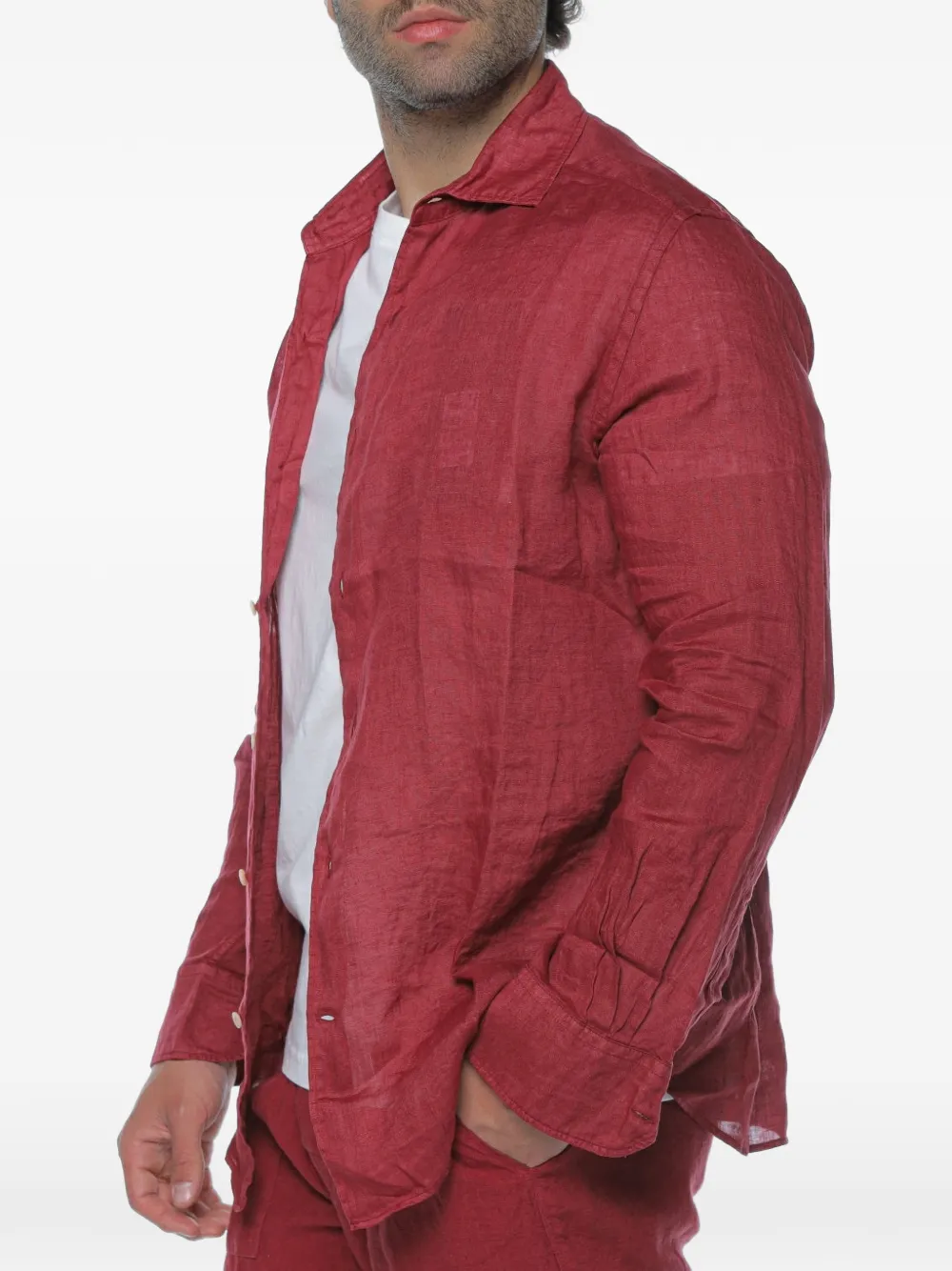 MC2 Saint Barth Pamplona overhemd Rood