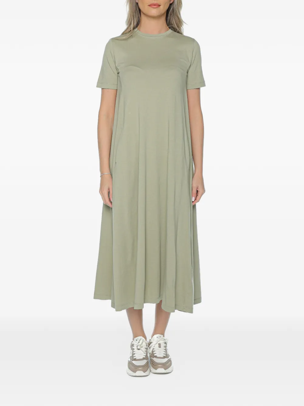 Ecoalf Elettra short-sleeve midi dress - Verde