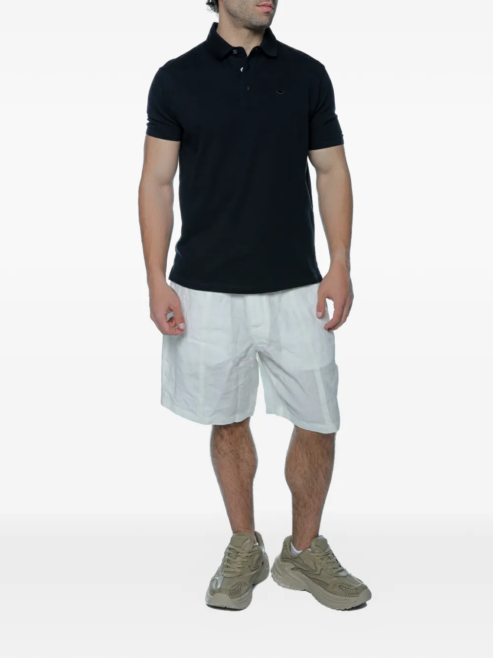 Emporio Armani Shorts met trekkoord Wit