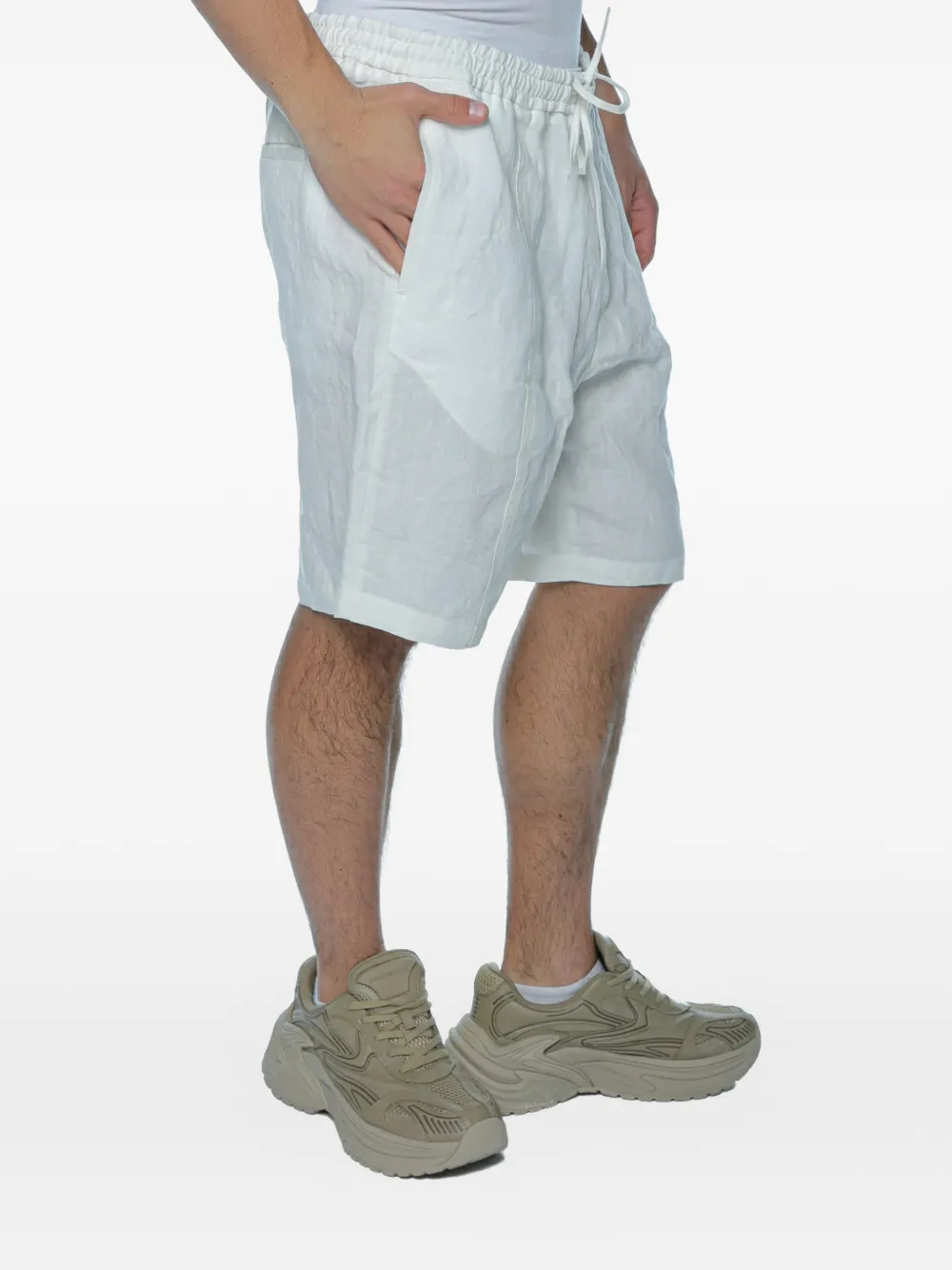 Emporio Armani Shorts met trekkoord Wit