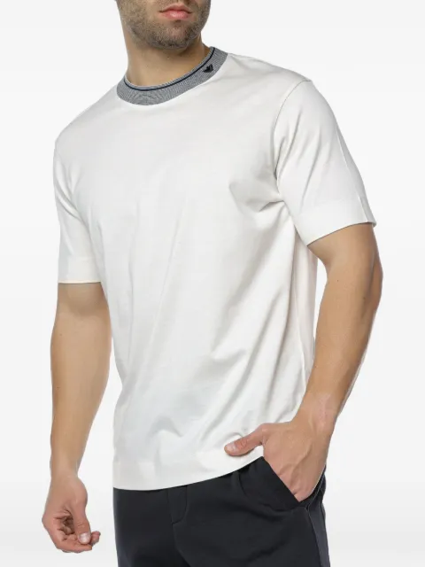 Emporio Armani logo-detail contrast-trim T-shirt