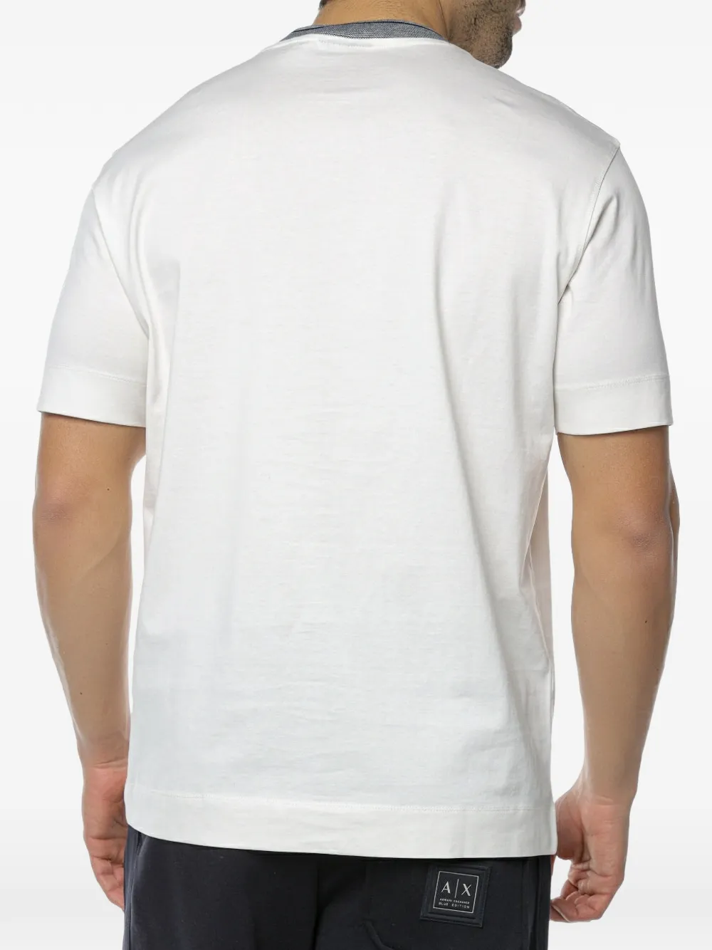 Emporio Armani T-shirt met contrasterende afwerking en logodetail Wit