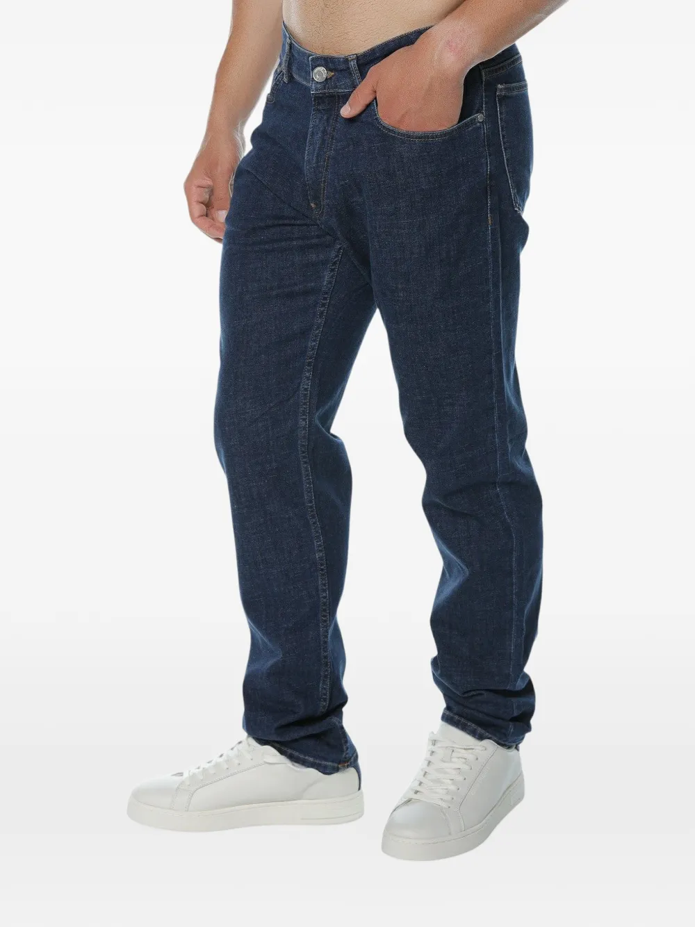 Trussardi 380 Icon jeans met verwassen effect Blauw