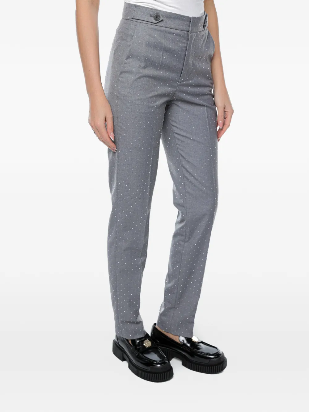 Zadig&Voltaire Panny Strass-embellished tailored trousers - Grau