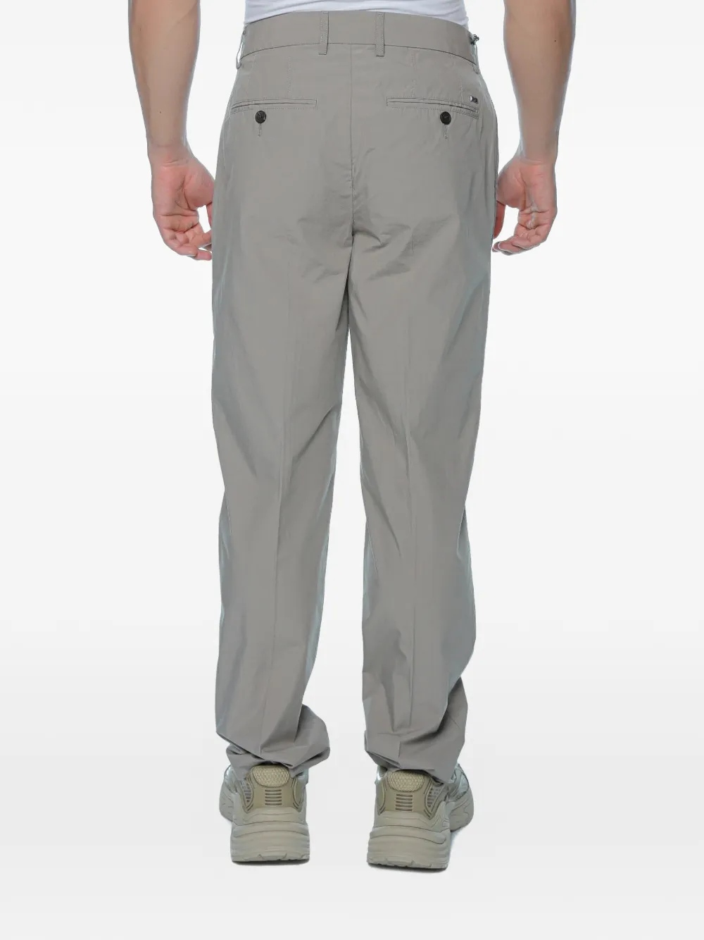 Emporio Armani Straight plooibroek Groen