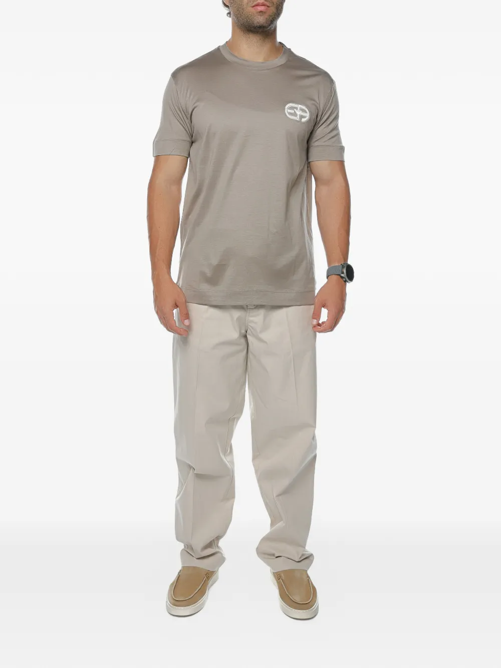 Emporio Armani Straight broek Beige