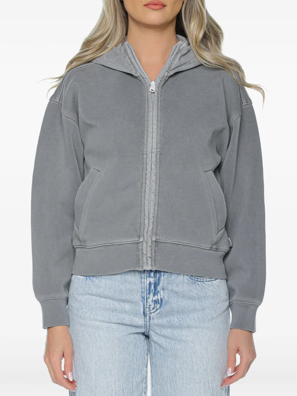 Ecoalf Arica zip-up hoodie - Grigio