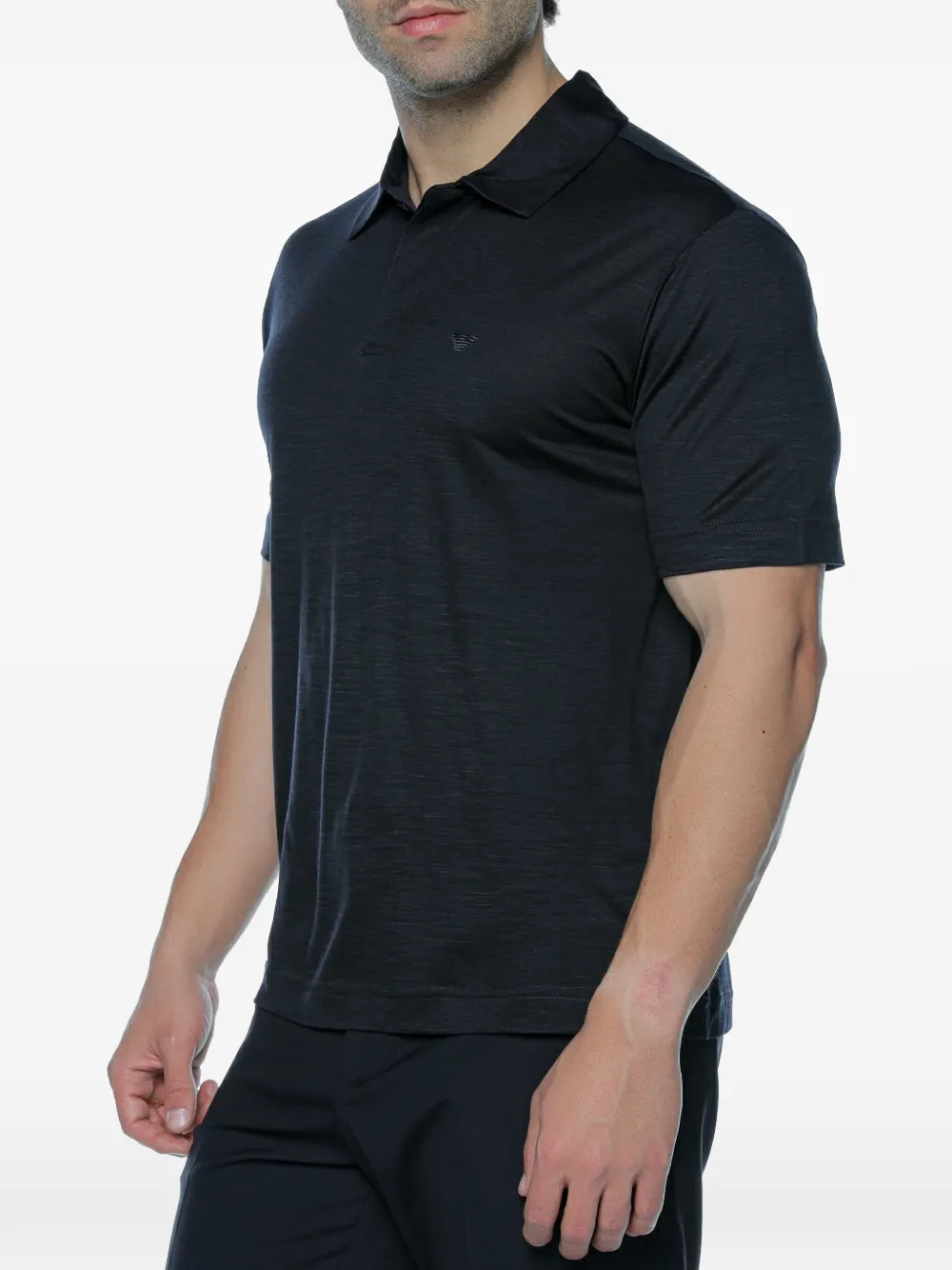 Emporio Armani Poloshirt met korte mouwen Zwart